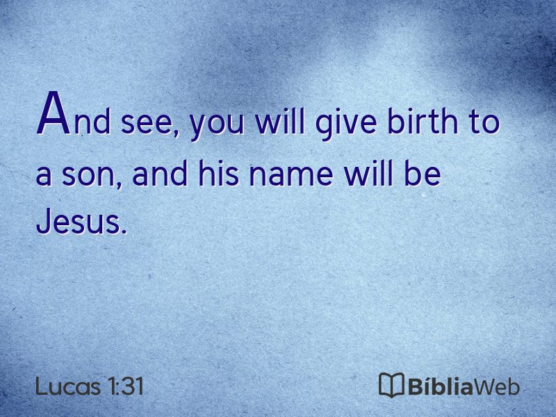 Lucas 1:31 em imagem para compartilhar