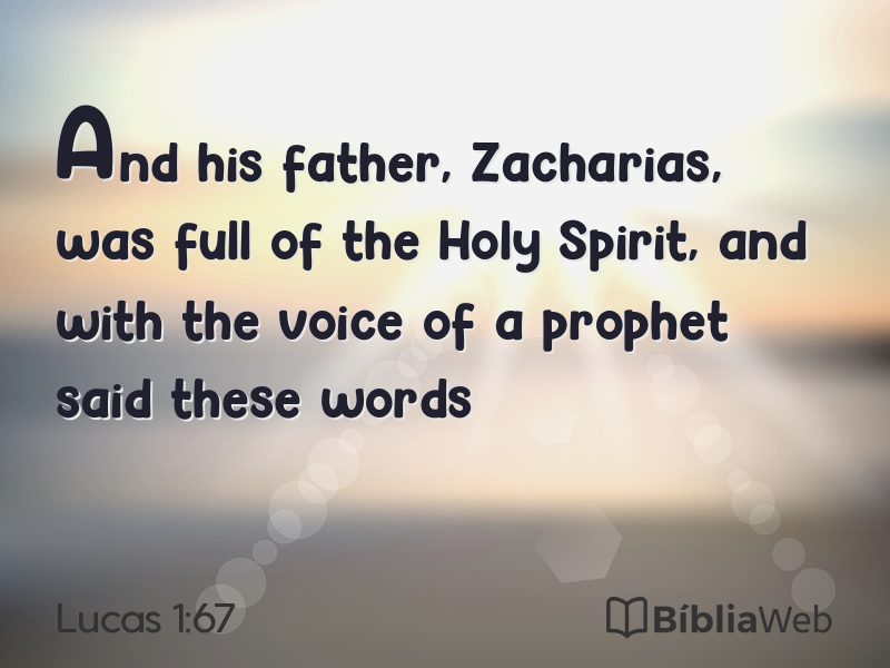 Lucas 1:67 em imagem para compartilhar