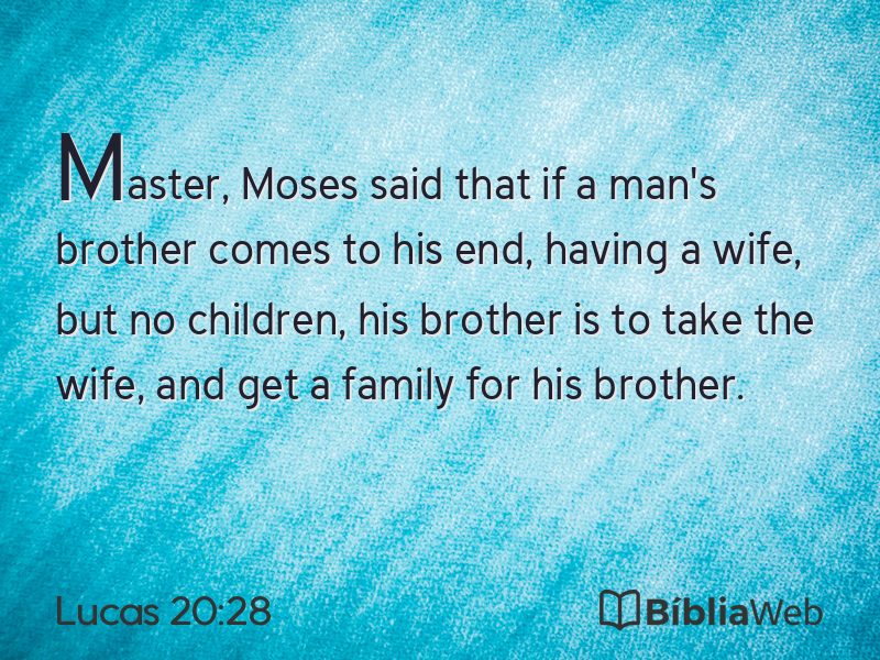 Lucas 20:28 em imagem para compartilhar