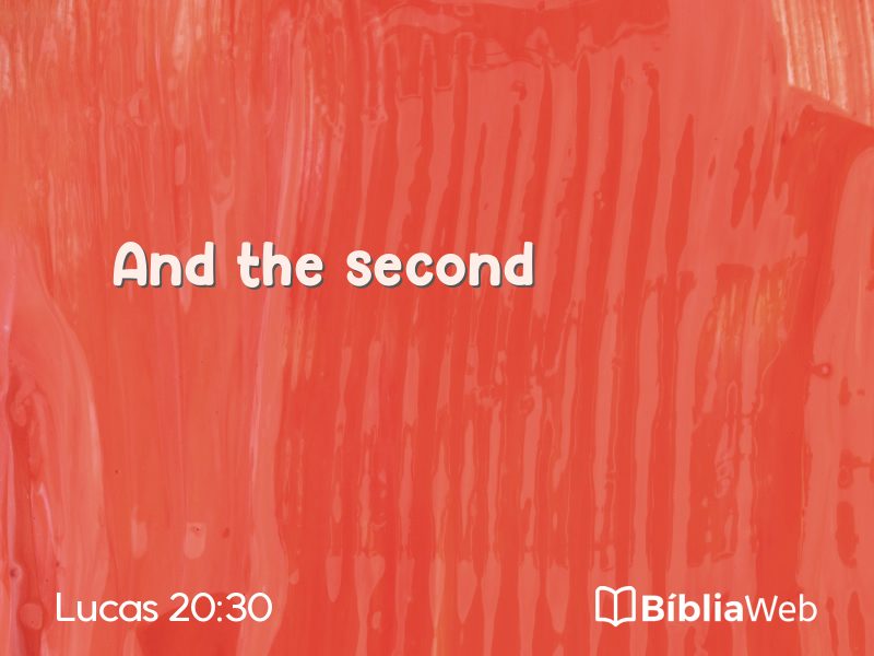 Lucas 20:30 em imagem para compartilhar