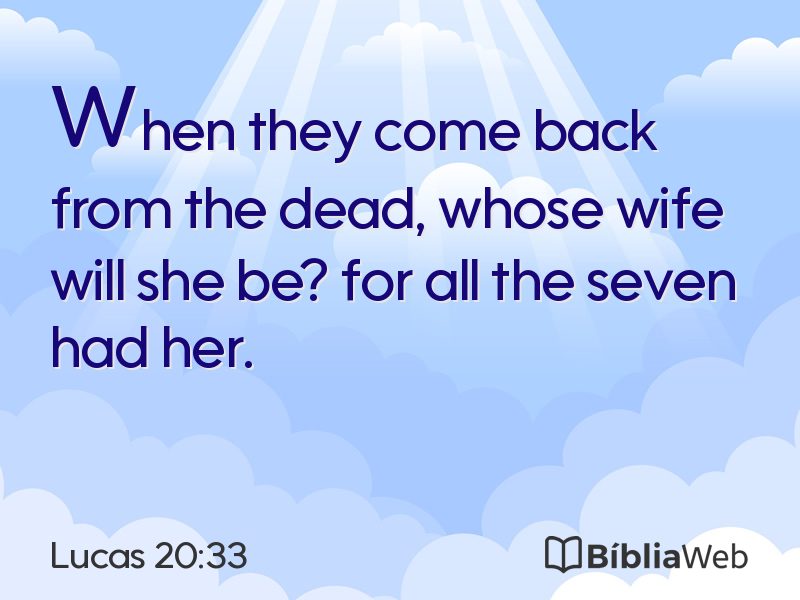Lucas 20:33 em imagem para compartilhar