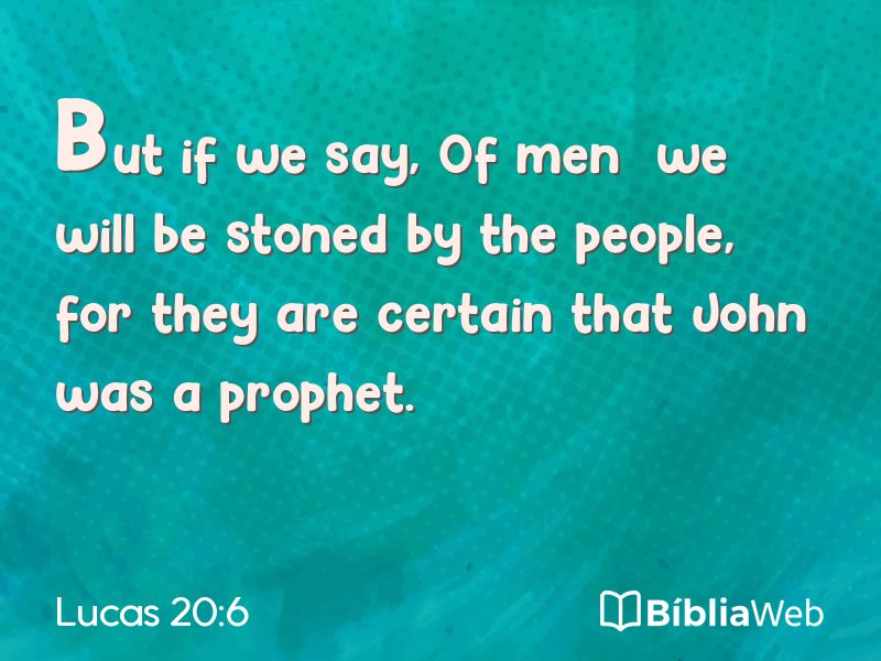 Lucas 20:6 em imagem para compartilhar
