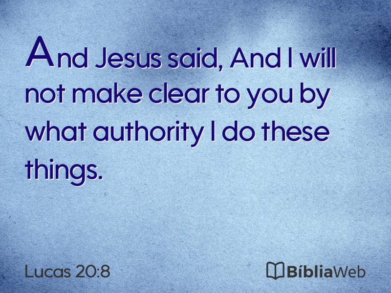 Lucas 20:8 em imagem para compartilhar