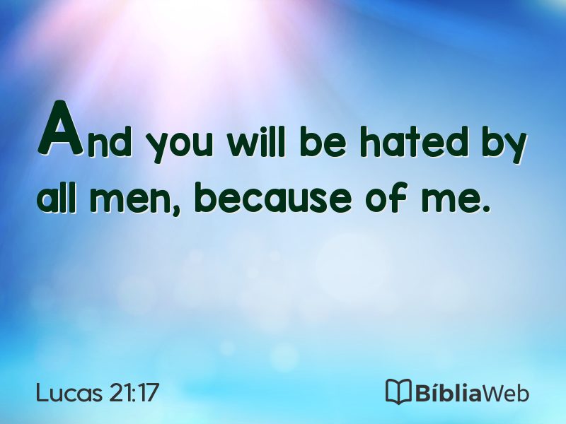Lucas 21:17 em imagem para compartilhar