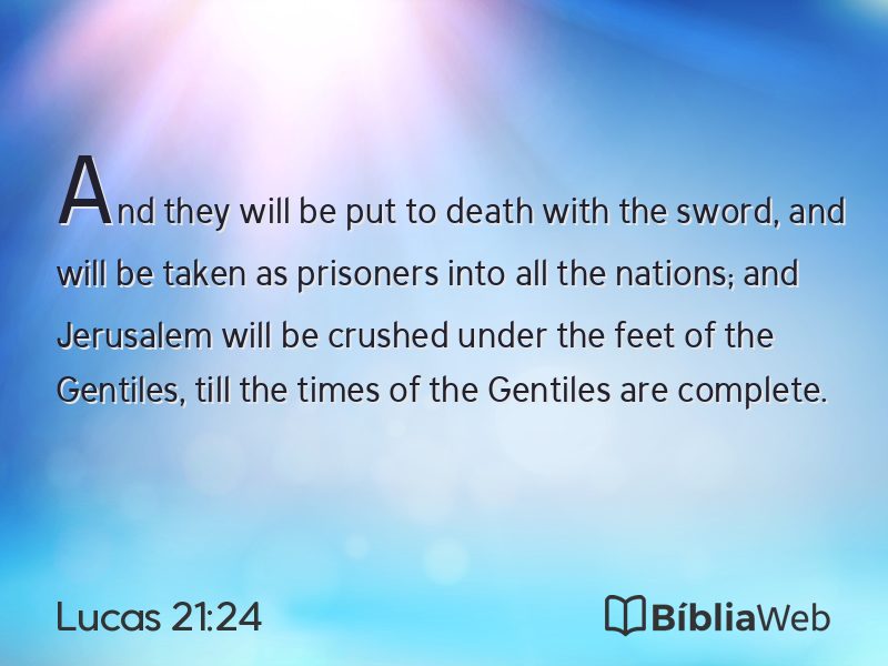 Lucas 21:24 em imagem para compartilhar