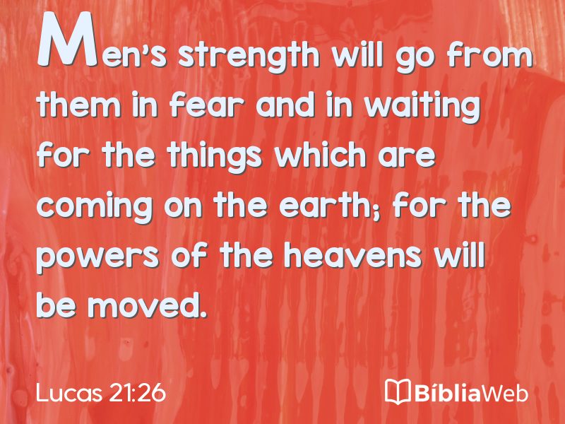 Lucas 21:26 em imagem para compartilhar