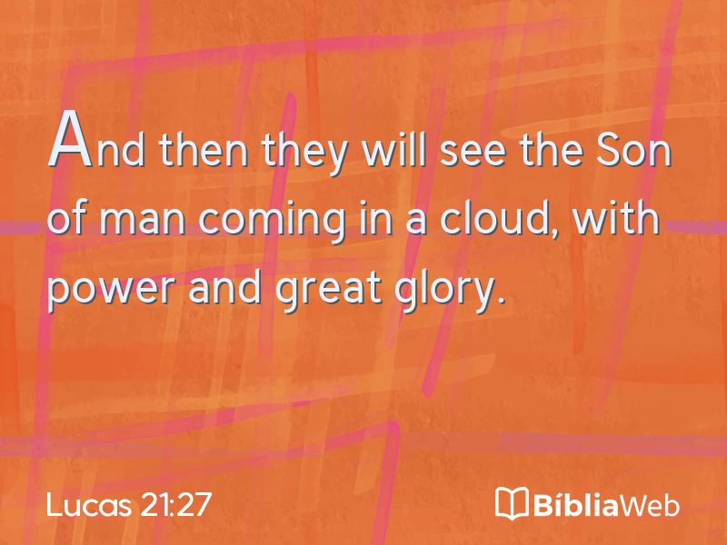 Lucas 21:27 em imagem para compartilhar
