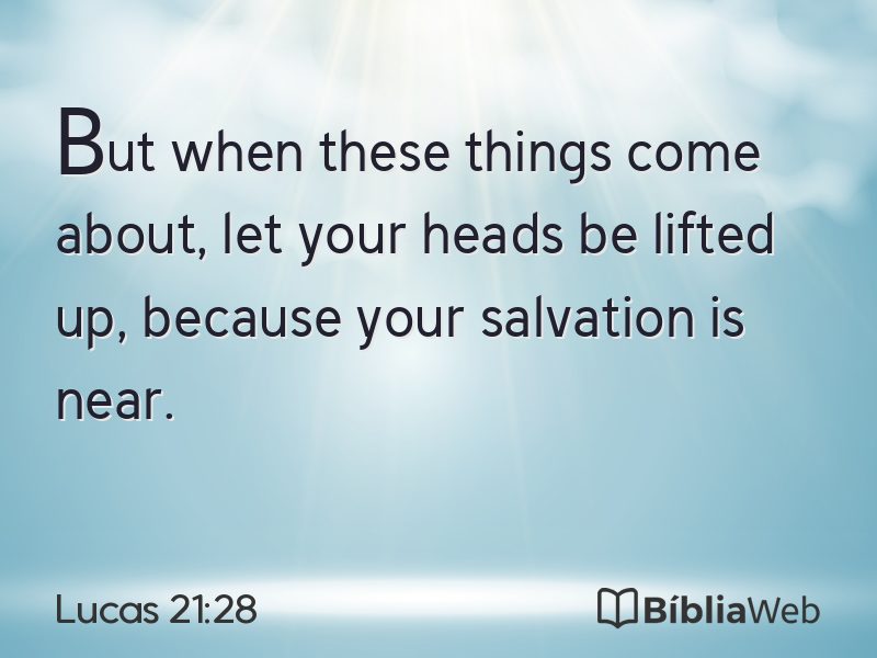 Lucas 21:28 em imagem para compartilhar