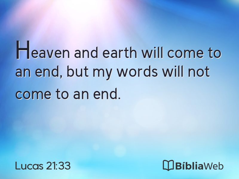 Lucas 21:33 em imagem para compartilhar