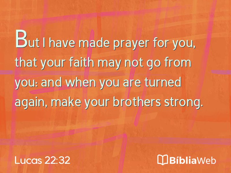 Lucas 22:32 em imagem para compartilhar