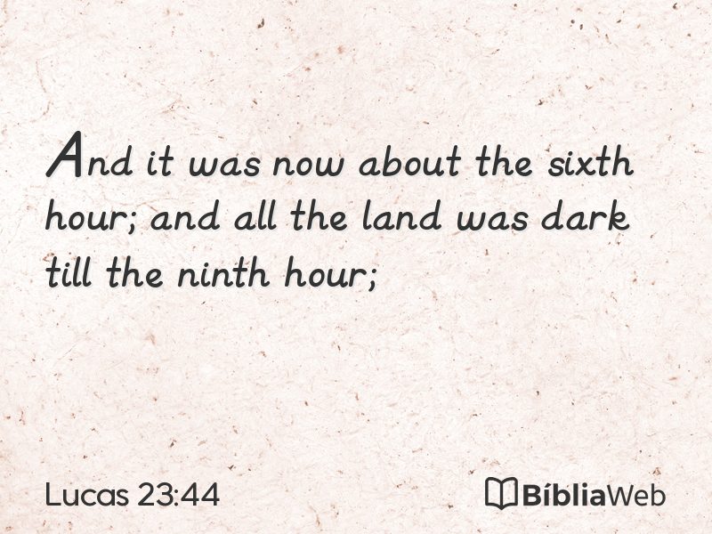Lucas 23:44 em imagem para compartilhar