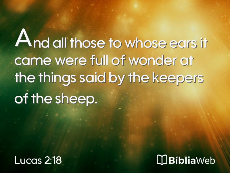 Lucas 2:18 em imagem para compartilhar