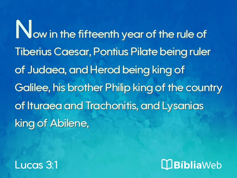 Lucas 3:1 em imagem para compartilhar