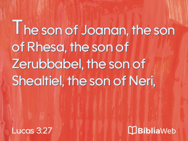 Lucas 3:27 em imagem para compartilhar