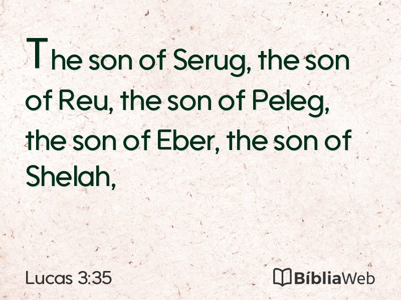 Lucas 3:35 em imagem para compartilhar