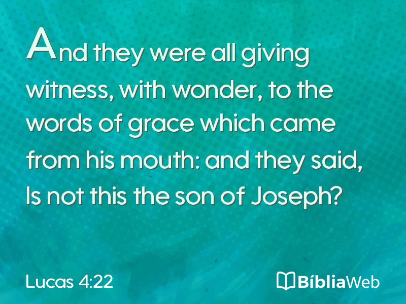 Lucas 4:22 em imagem para compartilhar