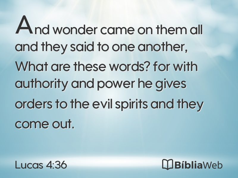 Lucas 4:36 em imagem para compartilhar