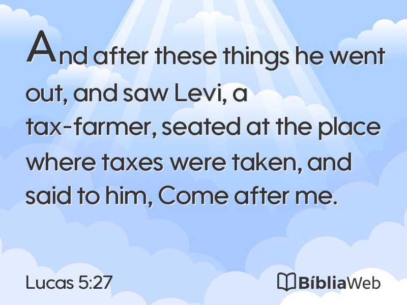 Lucas 5:27 em imagem para compartilhar