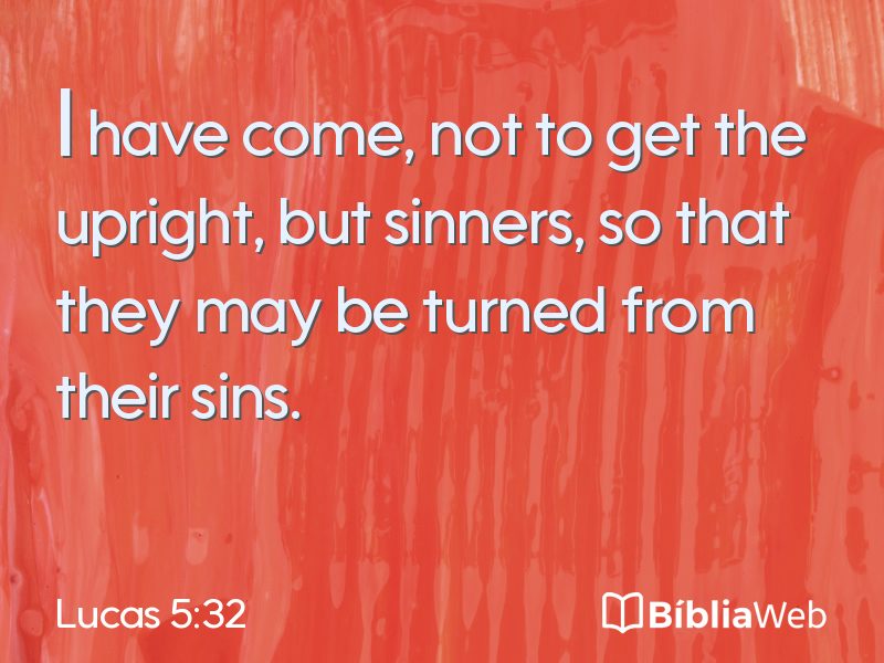 Lucas 5:32 em imagem para compartilhar