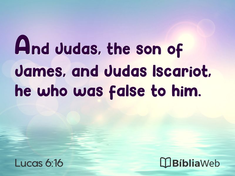 Lucas 6:16 em imagem para compartilhar