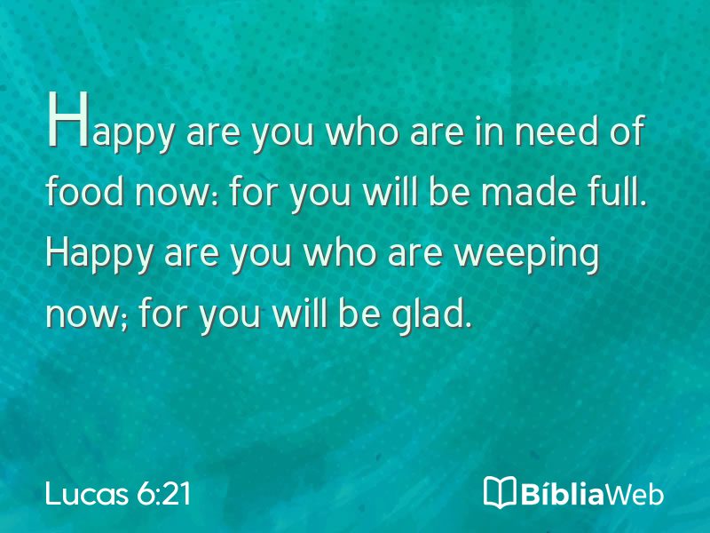 Lucas 6:21 em imagem para compartilhar