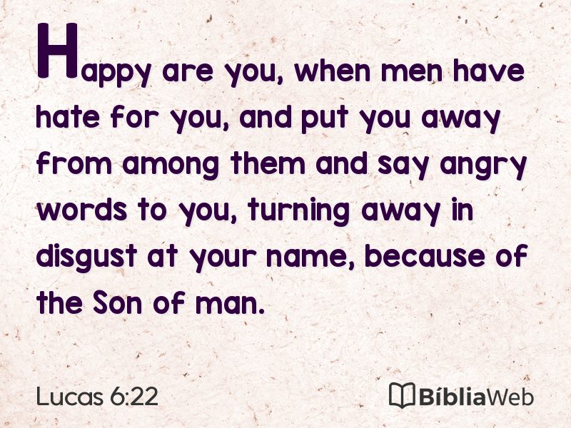 Lucas 6:22 em imagem para compartilhar