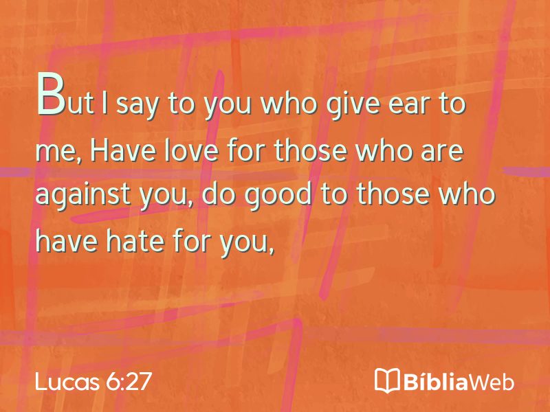 Lucas 6:27 em imagem para compartilhar