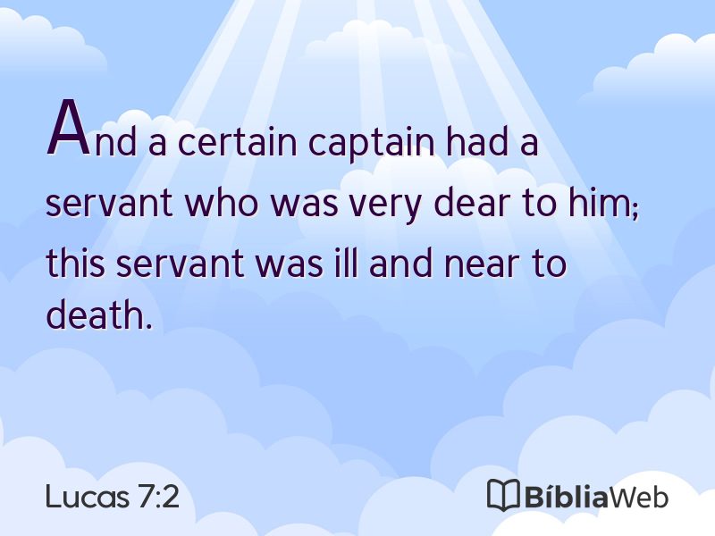 Lucas 7:2 em imagem para compartilhar