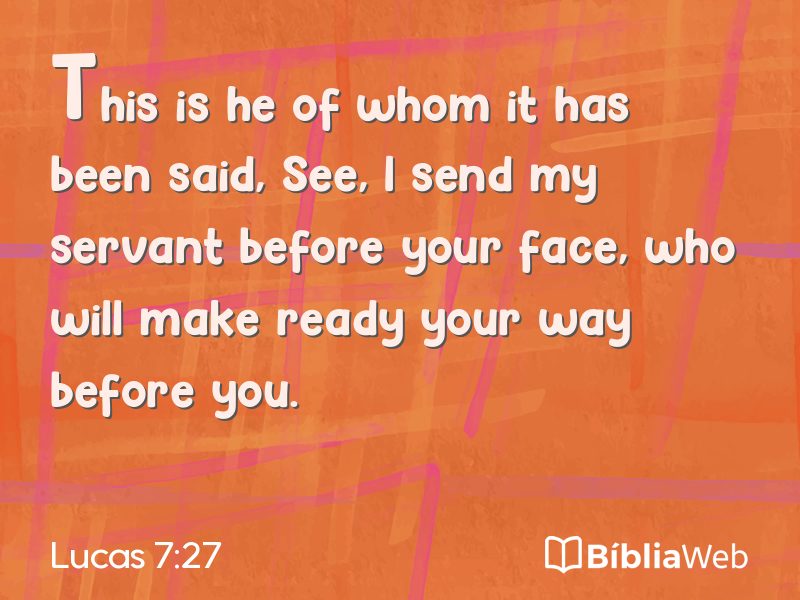 Lucas 7:27 em imagem para compartilhar