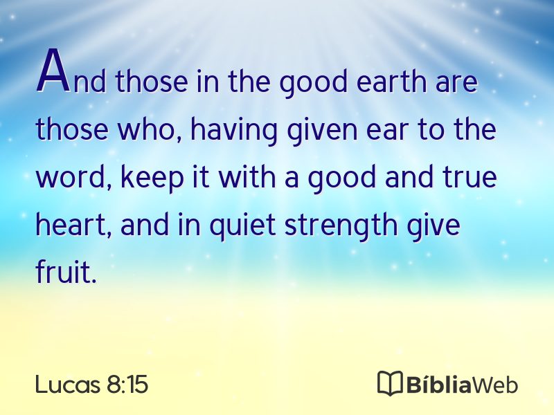 Lucas 8:15 em imagem para compartilhar