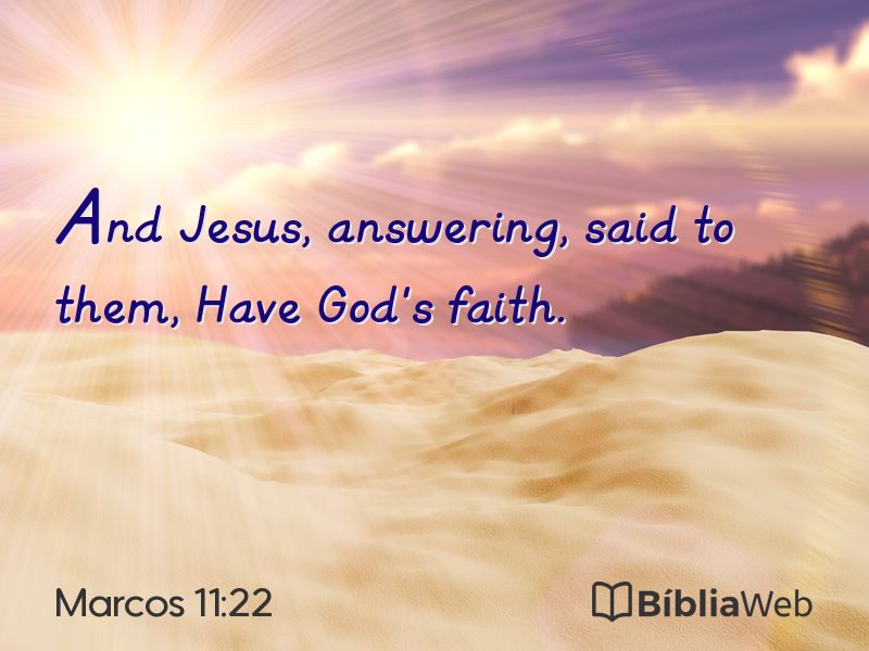 Marcos 11:22 em imagem para compartilhar