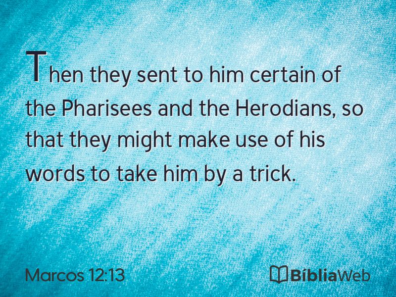 Marcos 12:13 em imagem para compartilhar