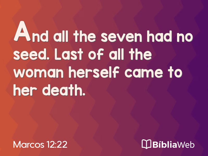 Marcos 12:22 em imagem para compartilhar