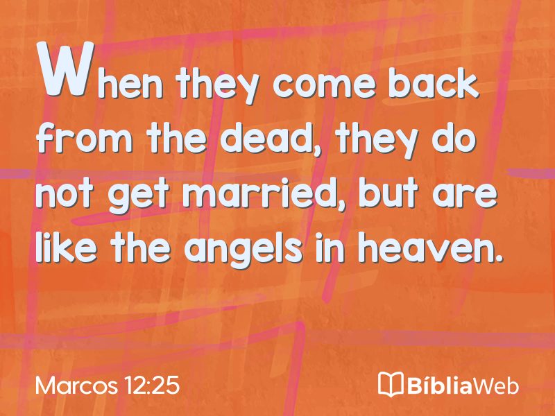 Marcos 12:25 em imagem para compartilhar