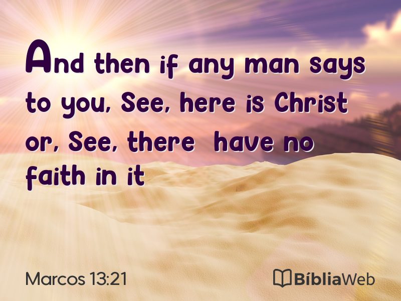 Marcos 13:21 em imagem para compartilhar