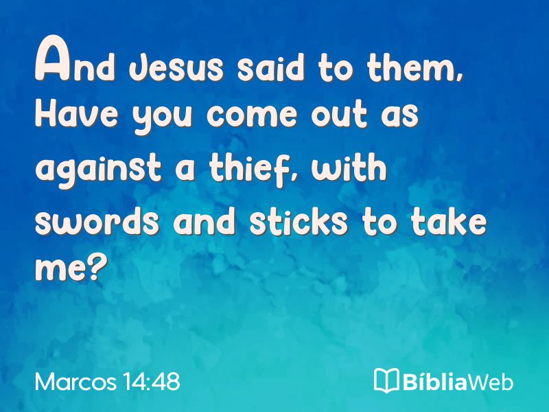 Marcos 14:48 em imagem para compartilhar