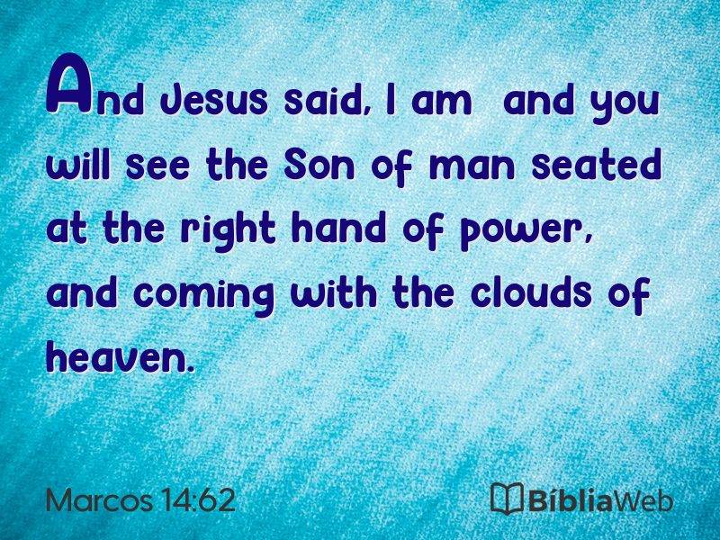 Marcos 14:62 em imagem para compartilhar