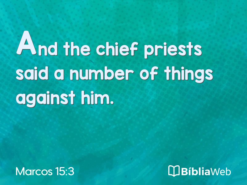 Marcos 15:3 em imagem para compartilhar