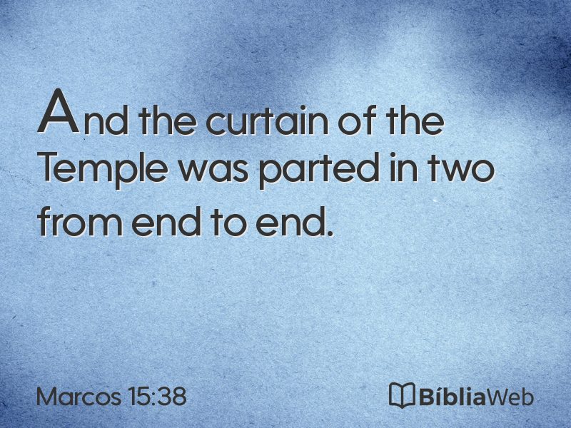 Marcos 15:38 em imagem para compartilhar