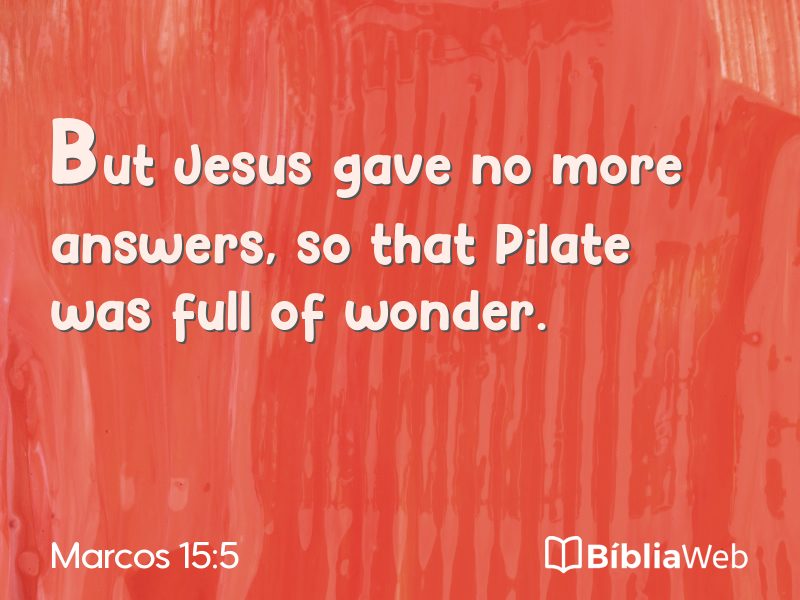 Marcos 15:5 em imagem para compartilhar