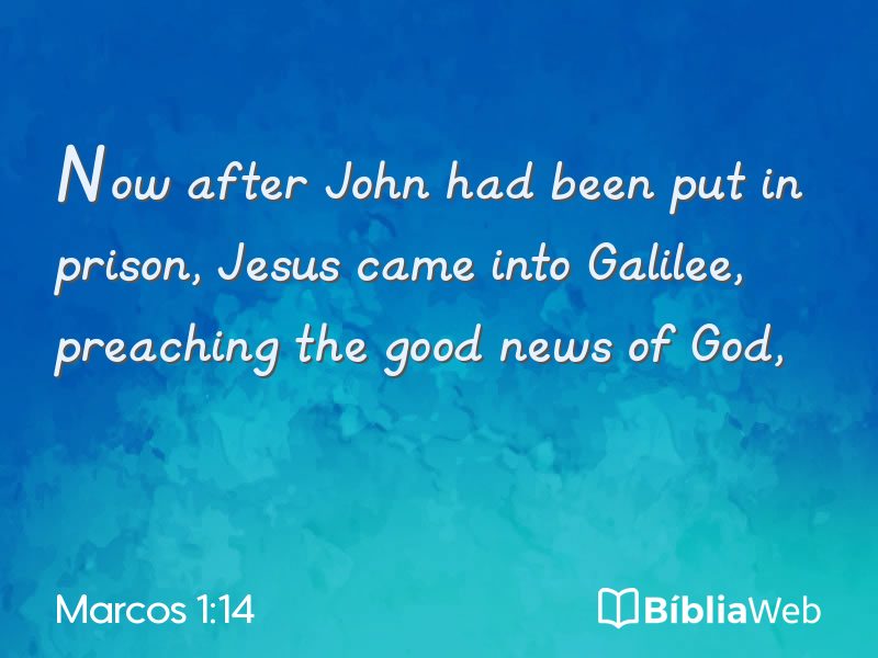 Marcos 1:14 em imagem para compartilhar