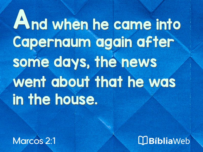 Marcos 2:1 em imagem para compartilhar