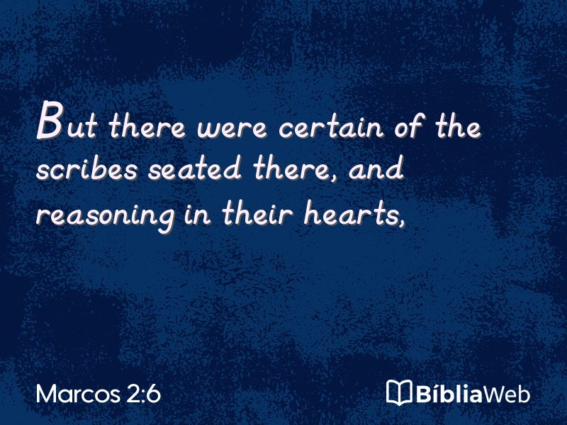 Marcos 2:6 em imagem para compartilhar