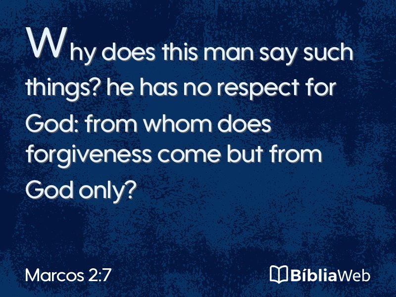 Marcos 2:7 em imagem para compartilhar