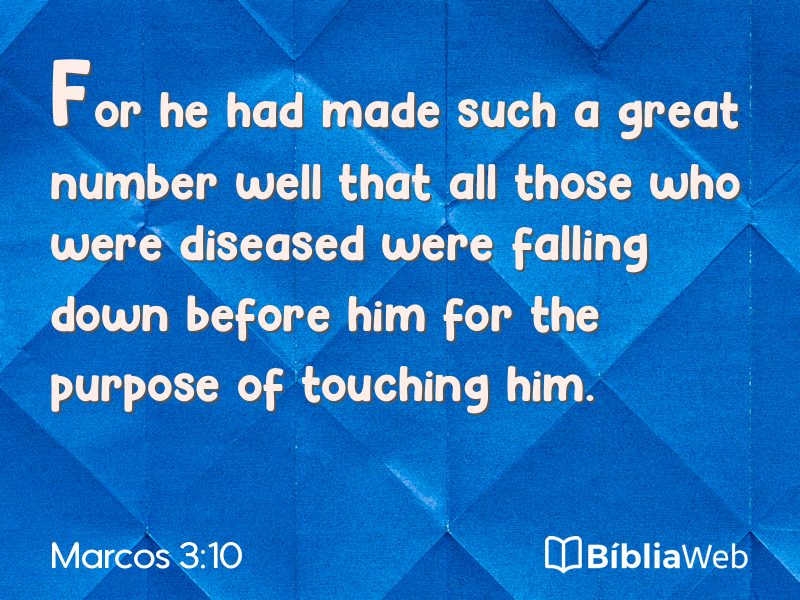 Marcos 3:10 em imagem para compartilhar