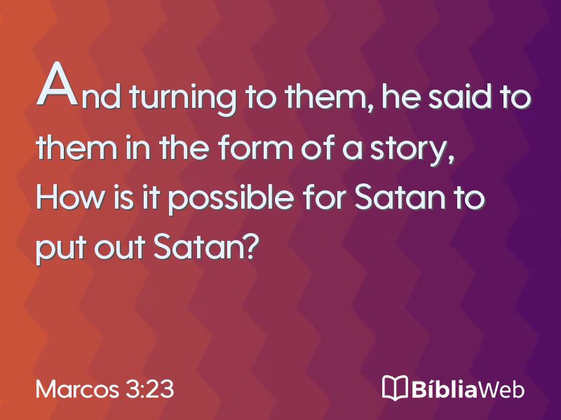 Marcos 3:23 em imagem para compartilhar