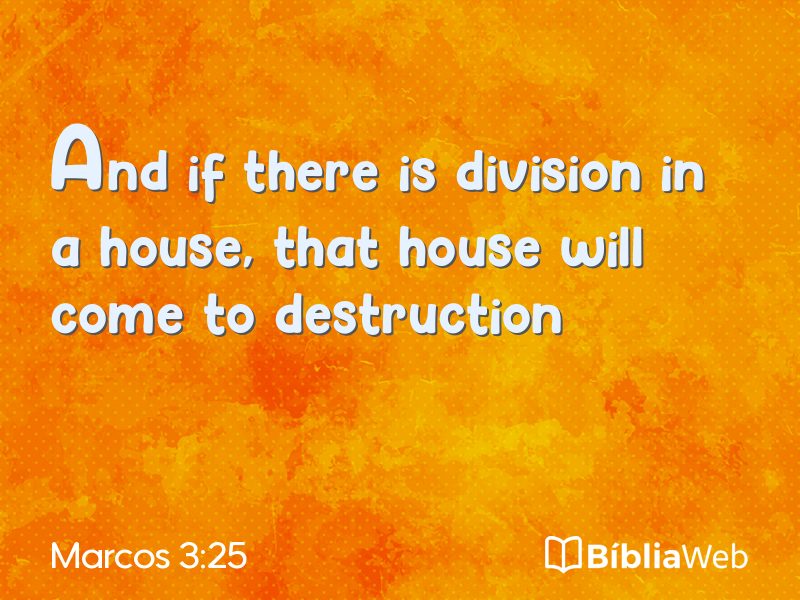 Marcos 3:25 em imagem para compartilhar