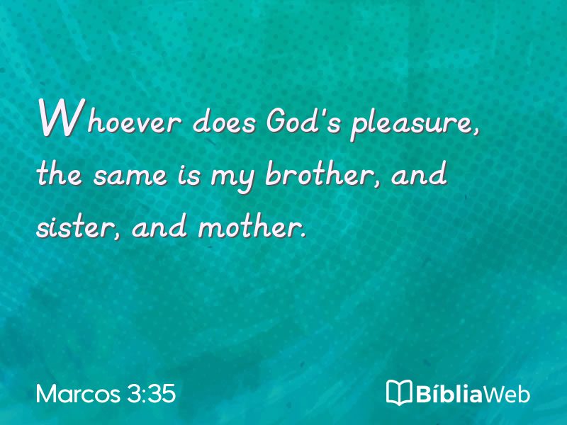 Marcos 3:35 em imagem para compartilhar