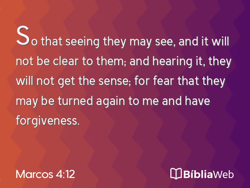 Marcos 4:12 em imagem para compartilhar