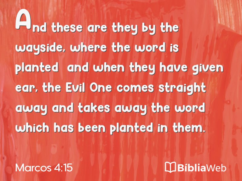 Marcos 4:15 em imagem para compartilhar